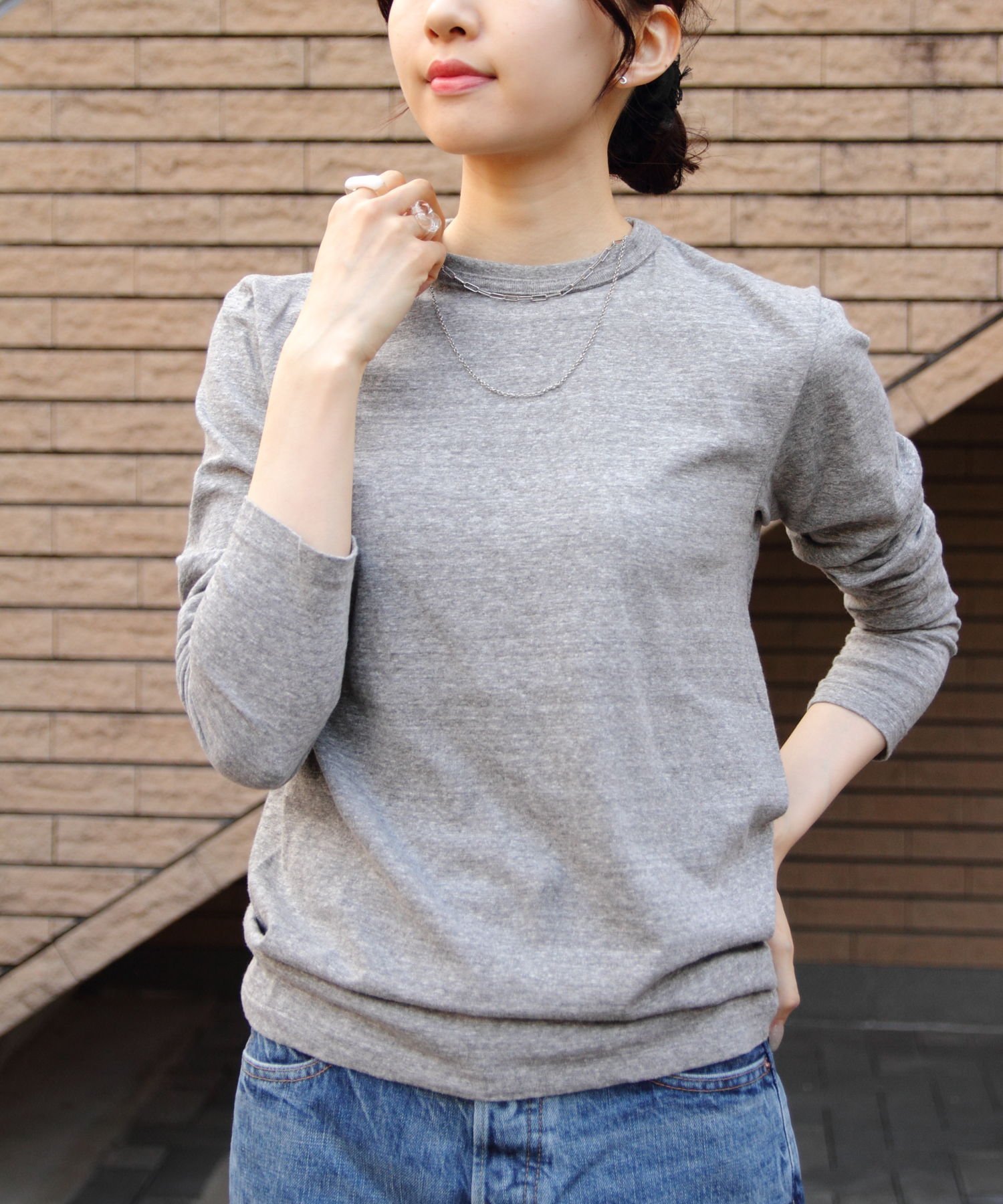 【ステップス/STEPS】のTHE SHINZONE/GENERAL LONG SLEEVE インテリア・キッズ・メンズ・レディースファッション・服の通販 founy(ファニー) 　ファッション　Fashion　レディースファッション　Fashion for Women　トップス・カットソー　Cut & Sew Tops　カットソー　Cut and Sewn Top　スウェット / スエット　Sweatshirt, Sweatwear　スリーブ　Sleeve, Long Sleeve / Short Sleeve　セーター　Sweater, Knitwear　ロング　Long, Long-Length　定番　Standard, Basic Item　GRY|ID: prp329100004798274 ipo3291000000034951538