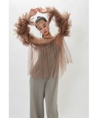 【ビーフラット/bflat】のチュールフリルブラウス トップス ボリューム袖 結婚式 同窓会 お呼ばれ 人気、トレンドファッション・服の通販 founy(ファニー) ファッション Fashion レディースファッション Fashion for Women トップス・カットソー Cut & Sew Tops シャツ・ブラウス・オフィスカジュアル Elegant Blouses & Button-Ups クラシカル Classical, Vintage-Inspired シルバー Silver, Metallic Silver ドレス Dress, One-Piece フェミニン Feminine, Girly フリル Frill, Ruffle おすすめ Recommended / Our Picks エレガント 上品 Elegant 結婚式 Wedding 披露宴 Wedding Reception 二次会 After Party thumbnail ブラウン|ID: prp329100004798285 ipo3291000000034814711