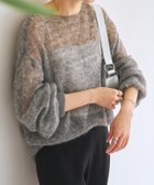 【ビアズリー/BEARDSLEY】のシアーモヘア袖パフプルオーバー 人気、トレンドファッション・服の通販 founy(ファニー) ファッション Fashion レディースファッション Fashion for Women トップス・カットソー Cut & Sew Tops カジュアルプルオーバー・ニットトップス Pullovers & Knit Tops / Casual Pullovers インナー Innerwear カットソー Cut and Sewn Top キャミソール Camisole, Spaghetti Strap Top シアー Sheer, See-Through スリーブ Sleeve, Long Sleeve / Short Sleeve ミックス Mix, Mixed Style 再入荷 Restock / Back in Stock エレガント 上品 Elegant thumbnail チャコールグレー|ID: prp329100004798305 ipo3291000000034948777