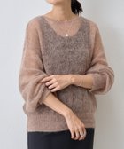【ビアズリー/BEARDSLEY】のシアーモヘア袖パフプルオーバー 人気、トレンドファッション・服の通販 founy(ファニー) ファッション Fashion レディースファッション Fashion for Women トップス・カットソー Cut & Sew Tops カジュアルプルオーバー・ニットトップス Pullovers & Knit Tops / Casual Pullovers インナー Innerwear カットソー Cut and Sewn Top キャミソール Camisole, Spaghetti Strap Top シアー Sheer, See-Through スリーブ Sleeve, Long Sleeve / Short Sleeve ミックス Mix, Mixed Style 再入荷 Restock / Back in Stock エレガント 上品 Elegant thumbnail ベージュ|ID: prp329100004798305 ipo3291000000034948778