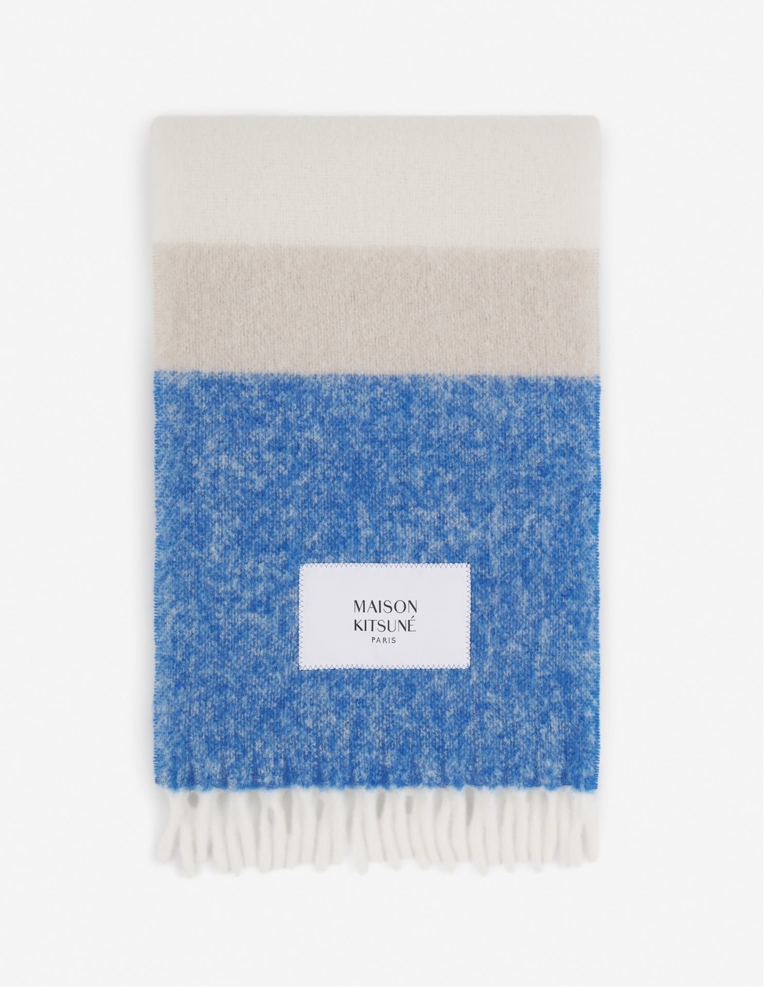 【メゾン キツネ/MAISON KITSUNE / MEN】のMaison Kitsune/ALPACA STRIPED SCARF 人気、トレンドファッション・服の通販 founy(ファニー) ファッション Fashion メンズファッション Fashion for Men 冬 Winter / This Winter スカーフ Scarf, Neckwear ストライプ Stripe, Striped Pattern ビッグ Big, Oversized フリンジ Fringe, Tassel フレンチ French, French Style ベビー Baby, Babywear マフラー Scarf, Muffler エレガント 上品 Elegant A/W・秋冬 Autumn/Winter other-1|ID: prp329100004798372 ipo3291000000034867970