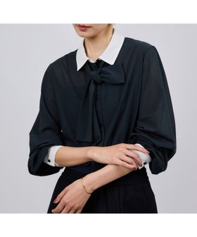【ロペ/ROPE'】のシアートリコットボウタイシャツブラウス/イージーケア 人気、トレンドファッション・服の通販 founy(ファニー) ファッション Fashion レディースファッション Fashion for Women トップス・カットソー Cut & Sew Tops シャツ・ブラウス・オフィスカジュアル Elegant Blouses & Button-Ups おすすめ Recommended / Our Picks インナー Innerwear ギャザー Gathered, Ruffled シアー Sheer, See-Through ジャケット Jacket, Outerwear ダブル Double, Double-Breasted フェミニン Feminine, Girly ポケット Pocket, Pocket Detail リボン Ribbon, Bow |ID:prp329100004798384