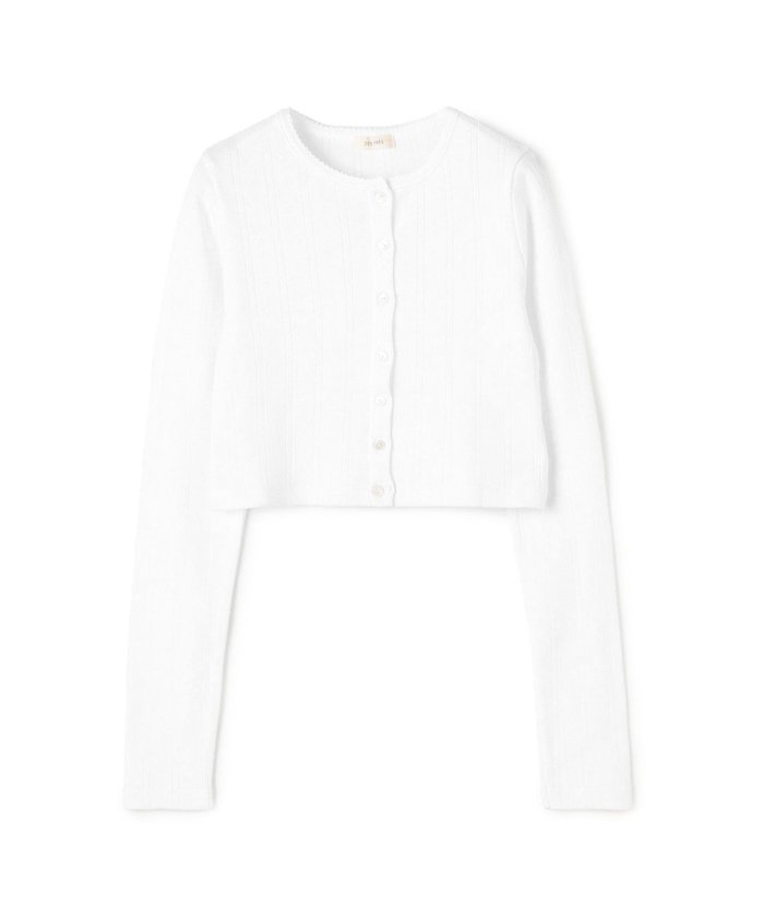 【トゥモローランド/TOMORROWLAND】のアイレットジャージー クロップドカーディガン インテリア・キッズ・メンズ・レディースファッション・服の通販 founy(ファニー) https://founy.com/ ファッション Fashion レディースファッション Fashion for Women トップス・カットソー Cut & Sew Tops カーディガン・羽織り Layered Style Cardigans おすすめ Recommended / Our Picks アイレット Eyelet Lace カーディガン Cardigan, Knitwear コンパクト Compact, Small Size トレンド Trend, Trending Now ノースリーブ Sleeveless, No-Sleeve フィット Fit, Slim Fit |ID: prp329100004798402 ipo3291000000035135631