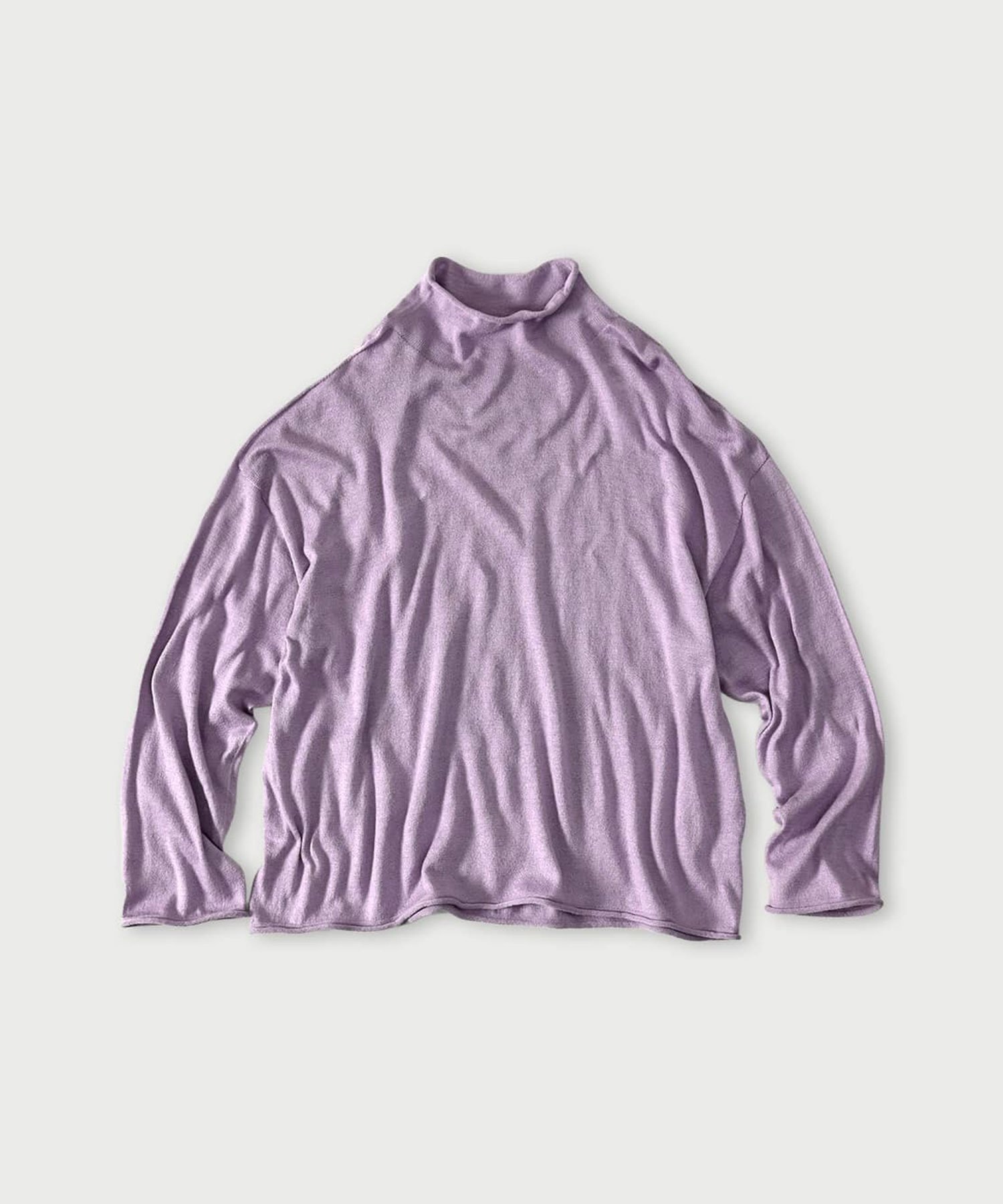 【フォーティファイブ アール/45R】のホール超ガーゼのMタートル インテリア・キッズ・メンズ・レディースファッション・服の通販 founy(ファニー) 　ファッション　Fashion　レディースファッション　Fashion for Women　おすすめ　Recommended / Our Picks　なめらか　Smooth, Silky Texture　タートル　Turtleneck, Turtle Collar　ニューヨーク　New York, NYC Style　エレガント 上品　Elegant　パープル|ID: prp329100004798403 ipo3291000000034950628