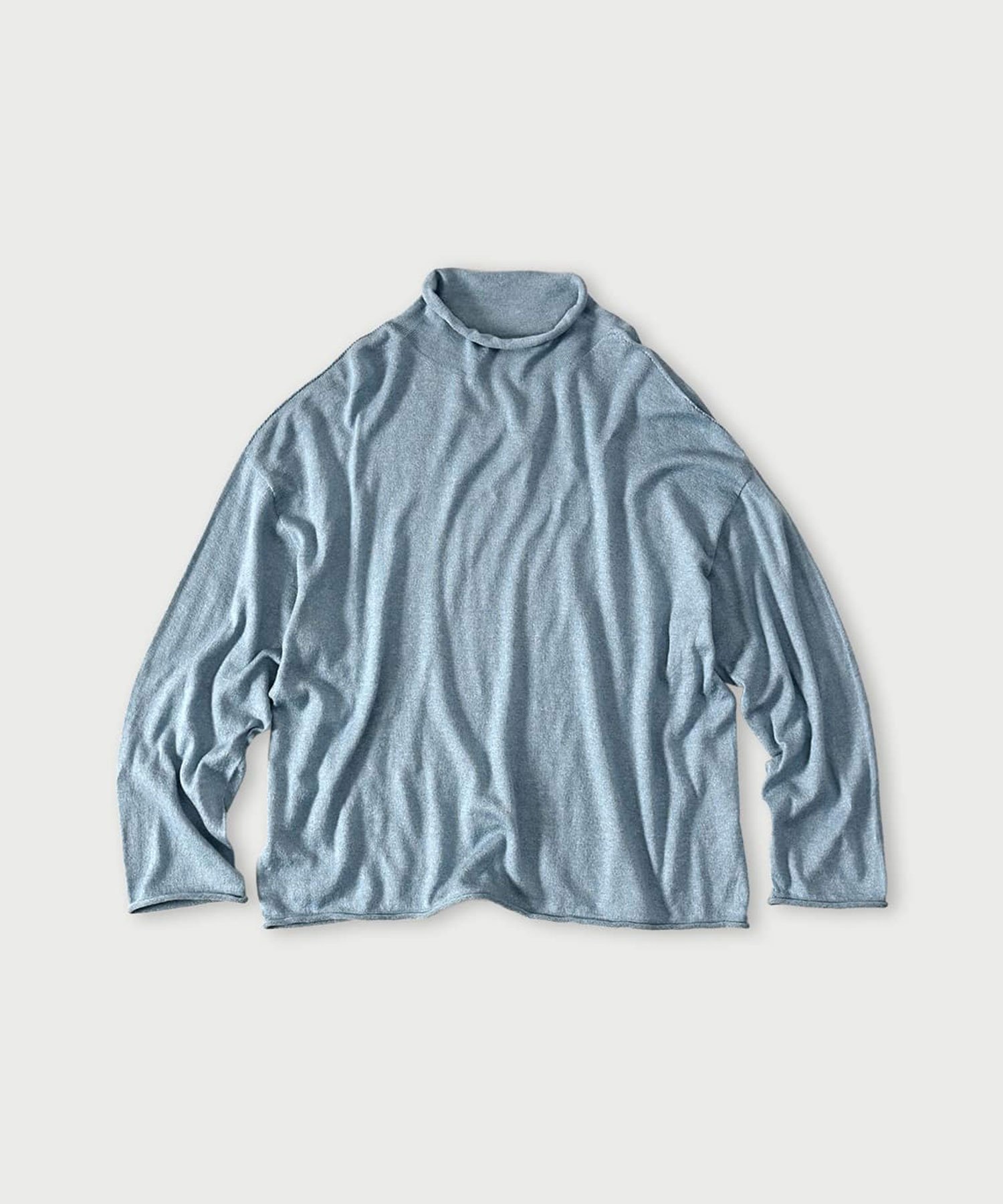 【フォーティファイブ アール/45R】のホール超ガーゼのMタートル インテリア・キッズ・メンズ・レディースファッション・服の通販 founy(ファニー) 　ファッション　Fashion　レディースファッション　Fashion for Women　おすすめ　Recommended / Our Picks　なめらか　Smooth, Silky Texture　タートル　Turtleneck, Turtle Collar　ニューヨーク　New York, NYC Style　エレガント 上品　Elegant　水浅葱トップ|ID: prp329100004798403 ipo3291000000034950632