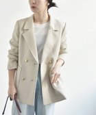 【シップス フォー ウィメン/SHIPS】のquaranciel 洗濯機可能 ジャージー テーラード ダブル ジャケット ベージュ|ID: prp329100004798421 ipo3291000000034841738