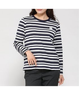 【クロコダイル/CROCODILE】の天竺 パネルボーダー クルーネックTシャツ 人気、トレンドファッション・服の通販 founy(ファニー) ファッション Fashion レディースファッション Fashion for Women トップス・カットソー Cut & Sew Tops シャツ・ブラウス・オフィスカジュアル Elegant Blouses & Button-Ups ロングTシャツ・Tシャツ Longline T-Shirts & Tees シンプル Simple, Minimal ボーダー Border, Stripe |ID:prp329100004798425