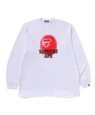 【ア ベイシング エイプ/A BATHING APE】のBATHING APE LOGO RELAXED FIT LS TEE 人気、トレンドファッション・服の通販 founy(ファニー) ファッション Fashion レディースファッション Fashion for Women スリーブ Sleeve, Long Sleeve / Short Sleeve フロント Front, Front Design プリント Print, Printed Pattern ロング Long, Long-Length thumbnail WHITE|ID: prp329100004798463 ipo3291000000035029881