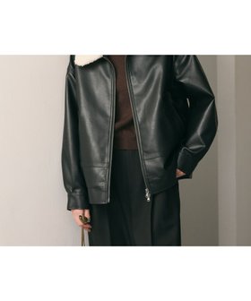 【ビューティ&ユース ユナイテッドアローズ/BEAUTY&YOUTH / UNITED ARROWS】の【WEB限定】レザーライク 2WAYブルゾン 人気、トレンドファッション・服の通販 founy(ファニー) ファッション Fashion レディースファッション Fashion for Women アウター Coat / Outerwear Collection ブルゾンジャケット・スポーティアウター Blouson Jackets クール Cool, Chic スウェット / スエット Sweatshirt, Sweatwear スラックス Slacks, Dress Pants タートルネック Turtleneck, High Neck フロント Front, Front Design ブルゾン Blouson, Bomber Jacket プリント Print, Printed Pattern おすすめ Recommended / Our Picks エレガント 上品 Elegant |ID:prp329100004798466