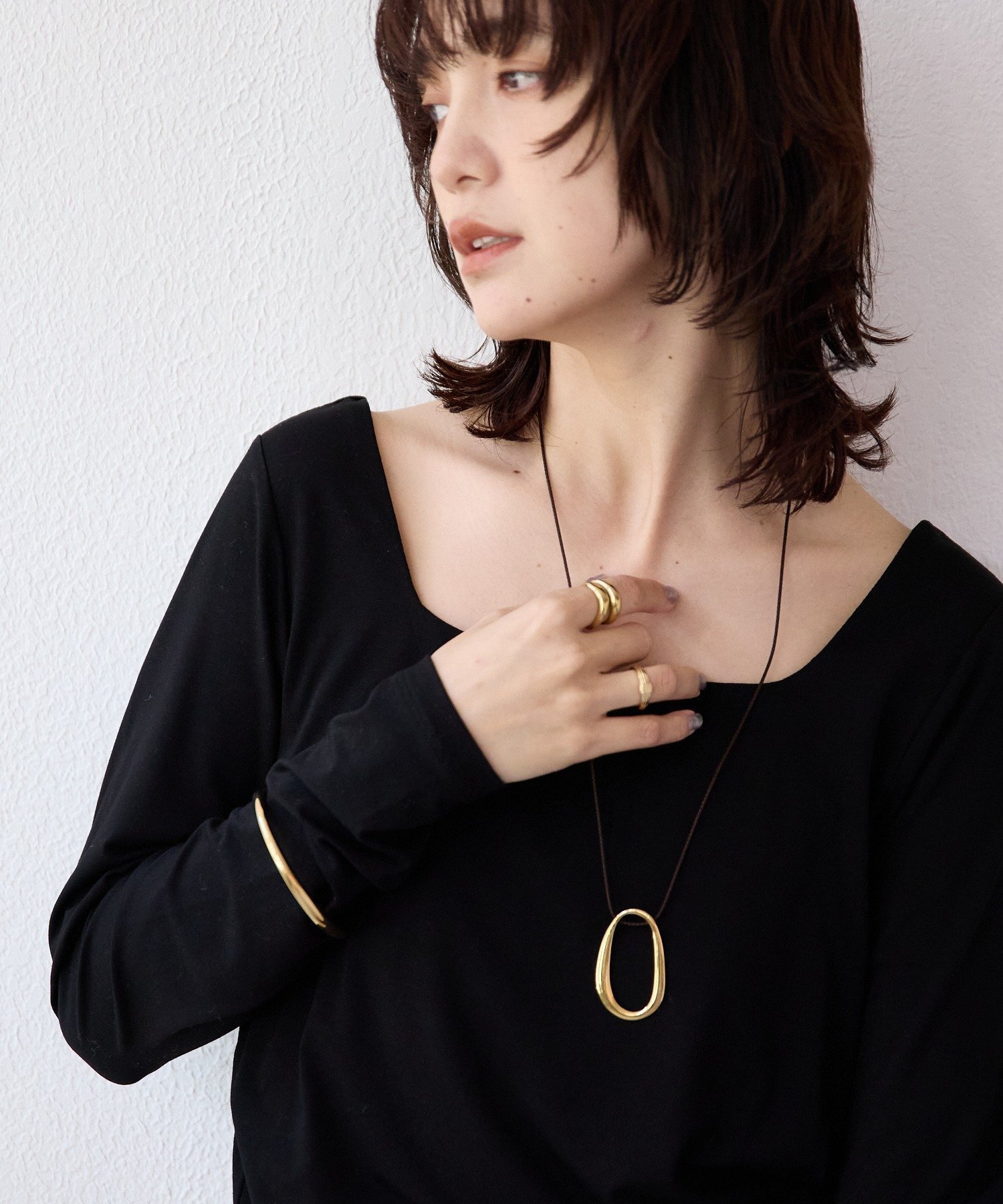 【リヴドロワ/RIVE DROITE】の【ニットのインナーにも】スクエアネックカットソー 人気、トレンドファッション・服の通販 founy(ファニー) 　ファッション　Fashion　レディースファッション　Fashion for Women　トップス・カットソー　Cut & Sew Tops　ニット　Knit Tops & Sweaters　カットソー・ベーシックTシャツ　Cut-and-Sewn Tops / Stretch Tees & Basics　インナー　Innerwear　カットソー　Cut and Sewn Top　コンパクト　Compact, Small Size　スキッパー　Skipper, Open Collar　スクエア　Square, Square Shape　ストレッチ　Stretch, Stretchy Fabric　再入荷　Restock / Back in Stock　おすすめ　Recommended / Our Picks　 other-1|ID: prp329100004798482 ipo3291000000035083307