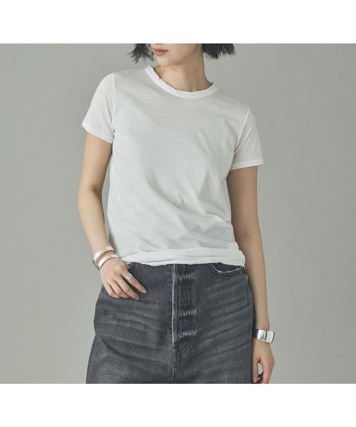 【カレンソロジー/Curensology】の5AWARENESS ショートスリーブTシャツ インテリア・キッズ・メンズ・レディースファッション・服の通販 founy(ファニー) https://founy.com/ ファッション Fashion レディースファッション Fashion for Women トップス・カットソー Cut & Sew Tops シャツ・ブラウス・オフィスカジュアル Elegant Blouses & Button-Ups ロングTシャツ・Tシャツ Longline T-Shirts & Tees インナー Innerwear エレガント 上品 Elegant 吸水 Absorbent, Quick-Dry ショート Short, Short Length シンプル Simple, Minimal スリーブ Sleeve, Long Sleeve / Short Sleeve 定番 Standard, Basic Item プレミアム Premium, High-End |ID: prp329100004798488 ipo3291000000034938176