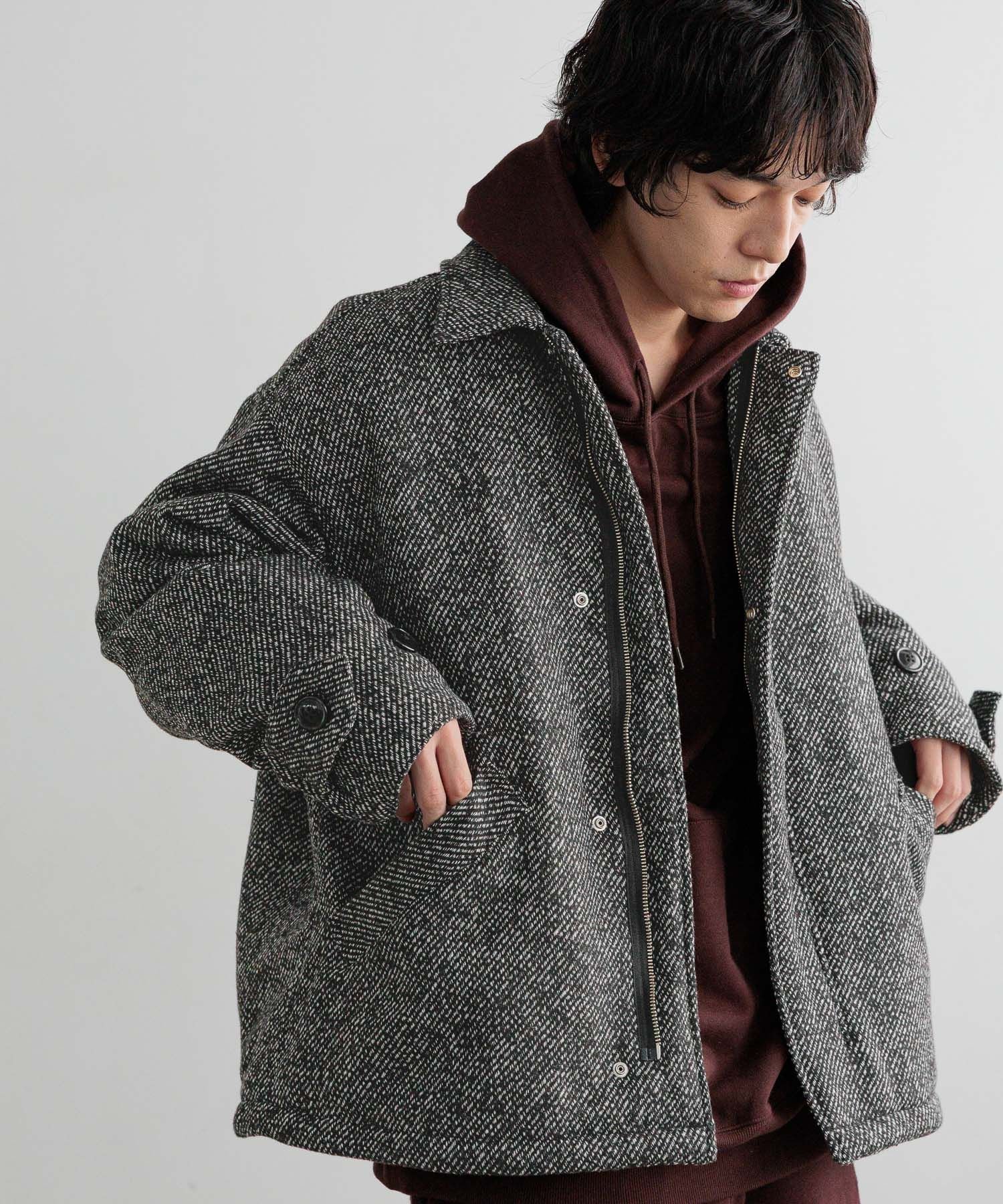 【ローリーズファーム/LOWRYS FARM】の【LFM】ツイードZIPブルゾン【UNISEX】 インテリア・キッズ・メンズ・レディースファッション・服の通販 founy(ファニー) 　ファッション　Fashion　レディースファッション　Fashion for Women　アウター　Coat / Outerwear Collection　ブルゾンジャケット・スポーティアウター　Blouson Jackets　ユニセックス　Unisex, Genderless　キルティング　Quilted, Quilting　ツイード　Twill, Twill Weave　トレンド　Trend, Trending Now　ドローコード　Drawcord, Drawstring Cord　ブルゾン　Blouson, Bomber Jacket　A/W・秋冬　Autumn/Winter　防寒　Cold Protection, Winter-Ready　ブラック09|ID: prp329100004798503 ipo3291000000034947006
