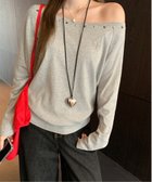 【チェルカ/CERCA】のMEMECLE/クロス スタッズ ワンショル カットソー 人気、トレンドファッション・服の通販 founy(ファニー) ファッション Fashion レディースファッション Fashion for Women トップス・カットソー Cut & Sew Tops カットソー・ベーシックTシャツ Cut-and-Sewn Tops / Stretch Tees & Basics おすすめ Recommended / Our Picks カットソー Cut and Sewn Top ショート Short, Short Length シンプル Simple, Minimal スタッズ Studs, Metal Accents スラックス Slacks, Dress Pants デニム Denim, Jeans Material トレンド Trend, Trending Now バルーン Balloon, Balloon Silhouette プリーツ Pleats, Pleated ミックス Mix, Mixed Style ワンショル One Shoulder, Asymmetrical 再入荷 Restock / Back in Stock thumbnail グレー|ID: prp329100004798523 ipo3291000000034844685