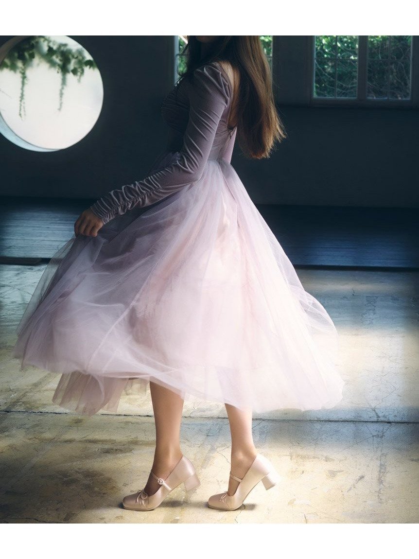 【スナイデル/SNIDEL】の【Chacott】ベロア×チュールワンピース インテリア・キッズ・メンズ・レディースファッション・服の通販 founy(ファニー) 　ファッション　Fashion　レディースファッション　Fashion for Women　ワンピース　Dresses　インナー　Innerwear　ウェーブ　Wavy Pattern　キャミソール　Camisole, Spaghetti Strap Top　ギャザー　Gathered, Ruffled　コルセット　Corset, Bustier　シアー　Sheer, See-Through　シルバー　Silver, Metallic Silver　ストレート　Straight, Straight Cut　スマート　Smart, Elegant　チュール　Tulip, Tulip Motif　ドッキング　Docking, Mixed Material　ドレス　Dress, One-Piece　バレエ　Ballet, Ballet Style　フィット　Fit, Slim Fit　フェミニン　Feminine, Girly　ベロア　Velour, Soft Velvet　ラベンダー　Lavender　レース　Lace, Lace Fabric　ロング　Long, Long-Length　おすすめ　Recommended / Our Picks　LAV[071]|ID: prp329100004798814 ipo3291000000034818219