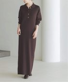 【ノーブル / スピック&スパン/NOBLE / Spick & Span】の《追加》ポロシャツニットワンピース ブラウン|ID: prp329100004798817 ipo3291000000035066184