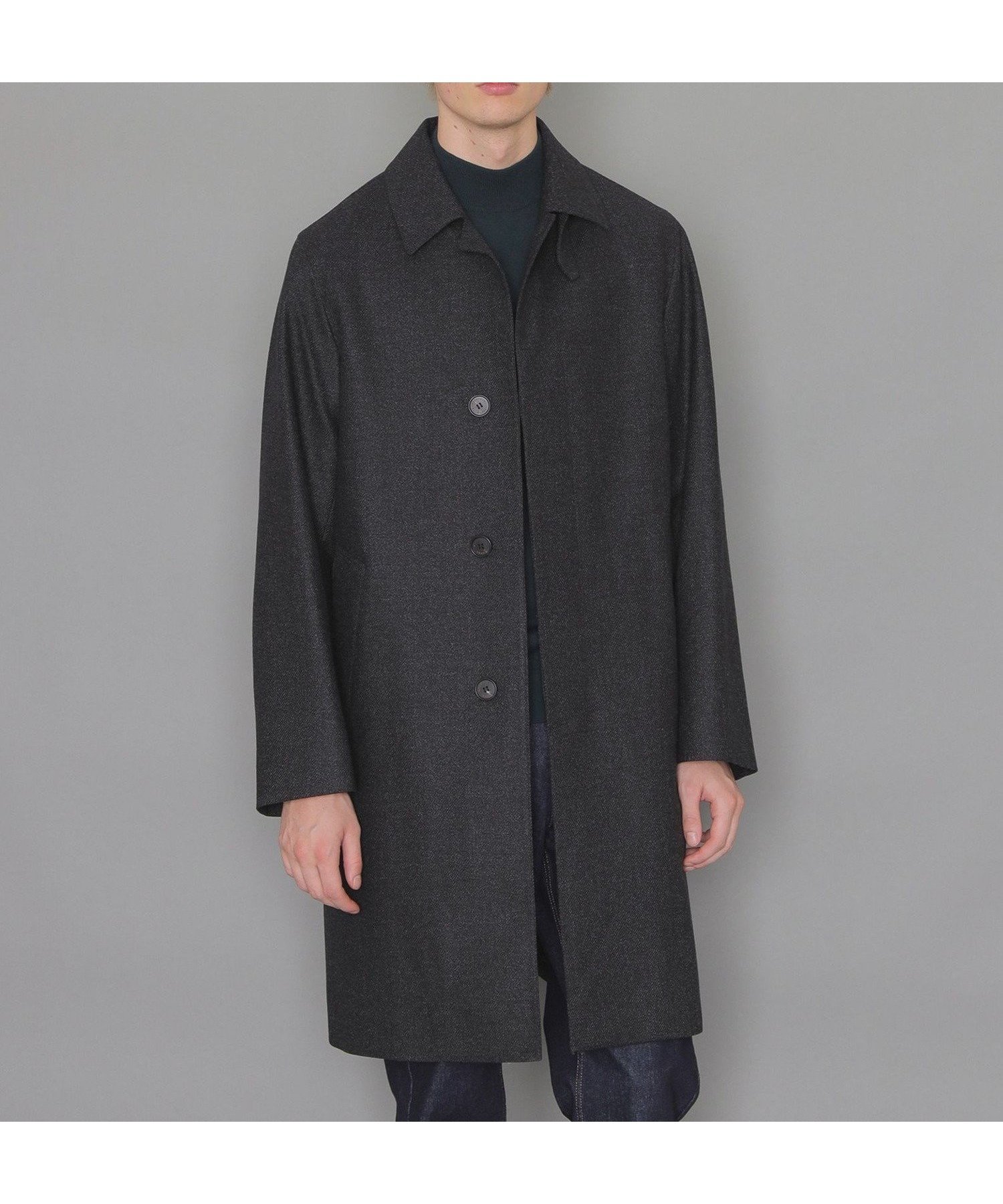 【マッキントッシュ ロンドン/MACKINTOSH LONDON / MEN】の【DUNFORD】【Loro Piana Fabric】ウールツイルステンカラーコート インテリア・キッズ・メンズ・レディースファッション・服の通販 founy(ファニー) ファッション Fashion メンズファッション Fashion for Men イタリア Italy 秋 Autumn シンプル Simple, Minimal ツイード Twill, Twill Weave パターン Pattern, Design Print ファブリック Fabric, Textile フィット Fit, Slim Fit フロント Front, Front Design メランジ Melange, Mixed Yarn ラグジュアリー Luxury, Elegant 冬 Winter / This Winter エレガント 上品 Elegant グレー|ID: prp329100004798835 ipo3291000000034818296