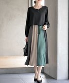 【アールピーエス/rps】のカラフルパッチワークドッキングワンピース 人気、トレンドファッション・服の通販 founy(ファニー) ファッション Fashion レディースファッション Fashion for Women ワンピース Dresses カラフル Colorful Design ジョーゼット Georgette, Semi-Sheer Fabric ストレッチ Stretch, Stretchy Fabric ドッキング Docking, Mixed Material パッチワーク Patchwork, Mixed Fabric リボン Ribbon, Bow 再入荷 Restock / Back in Stock 無地 Plain, Solid Color thumbnail ブラック|ID: prp329100004798842 ipo3291000000034818380