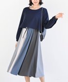 【アールピーエス/rps】のカラフルパッチワークドッキングワンピース 人気、トレンドファッション・服の通販 founy(ファニー) ファッション Fashion レディースファッション Fashion for Women ワンピース Dresses カラフル Colorful Design ジョーゼット Georgette, Semi-Sheer Fabric ストレッチ Stretch, Stretchy Fabric ドッキング Docking, Mixed Material パッチワーク Patchwork, Mixed Fabric リボン Ribbon, Bow 再入荷 Restock / Back in Stock 無地 Plain, Solid Color thumbnail ダークネイビー|ID: prp329100004798842 ipo3291000000034818387