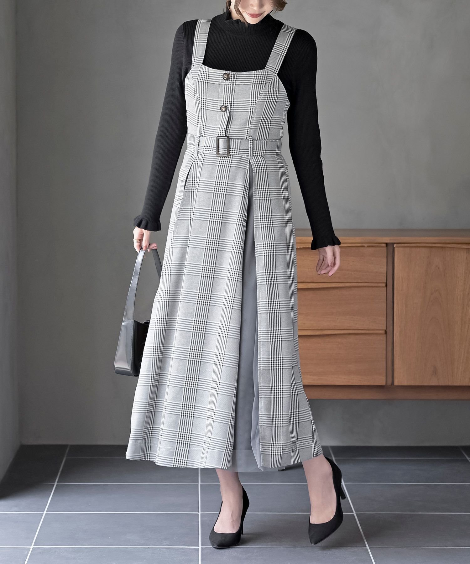 【アールピーエス/rps】のチュール切替ジャンスカ インテリア・キッズ・メンズ・レディースファッション・服の通販 founy(ファニー) ファッション Fashion レディースファッション Fashion for Women コンパクト Compact, Small Size チェック Check, Plaid, Tartan チュール Tulip, Tulip Motif フェイク Faux, Fake ループ Loop, Loop Knit 切替 Switching, Contrast Panel 無地 Plain, Solid Color グレー|ID: prp329100004798846 ipo3291000000034818409