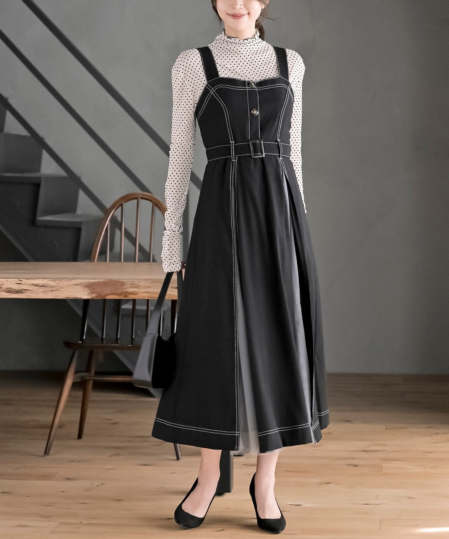 【アールピーエス/rps】のチュール切替ジャンスカ インテリア・キッズ・メンズ・レディースファッション・服の通販 founy(ファニー) ファッション Fashion レディースファッション Fashion for Women コンパクト Compact, Small Size チェック Check, Plaid, Tartan チュール Tulip, Tulip Motif フェイク Faux, Fake ループ Loop, Loop Knit 切替 Switching, Contrast Panel 無地 Plain, Solid Color ブラック|ID: prp329100004798846 ipo3291000000034818411