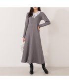 【プロポーション ボディドレッシング/PROPORTION BODY DRESSING】のレース襟付きニットワンピース 人気、トレンドファッション・服の通販 founy(ファニー) ファッション Fashion レディースファッション Fashion for Women ワンピース Dresses ニットワンピース Knit Dresses ウォーム Warm Fabric スリット Slit, Slit Detail トレンド Trend, Trending Now フィット Fit, Slim Fit フレア Flare, Flared レース Lace, Lace Fabric thumbnail チャコール2|ID: prp329100004798852 ipo3291000000034818445