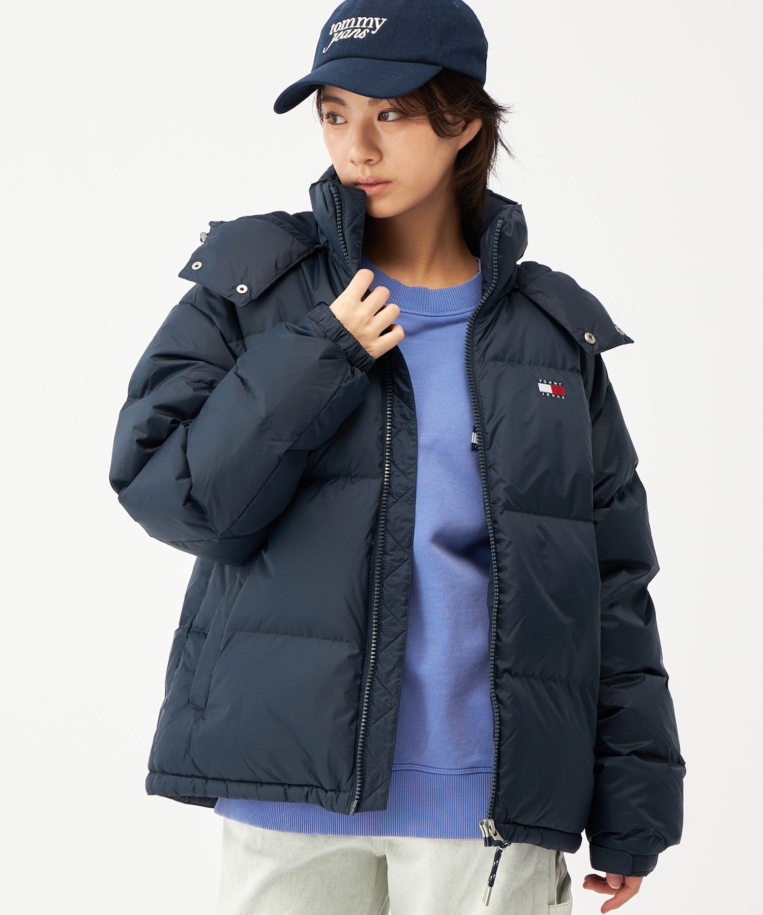 【トミーヒルフィガー/TOMMY HILFIGER / MEN】のダウンブルゾン インテリア・キッズ・メンズ・レディースファッション・服の通販 founy(ファニー) 　ファッション　Fashion　メンズファッション　Fashion for Men　アメリカン　American Style　クラシック　Classic, Timeless Style　ゴルフ　Golf　ジップ　Zip, Zipper　ダウン　Down, Puffer　デニム　Denim, Jeans Material　フロント　Front, Front Design　ブルゾン　Blouson, Bomber Jacket　モダン　Modern, Contemporary　人気　Popular, Best Seller　ネイビーC1G|ID: prp329100004798860 ipo3291000000035006666