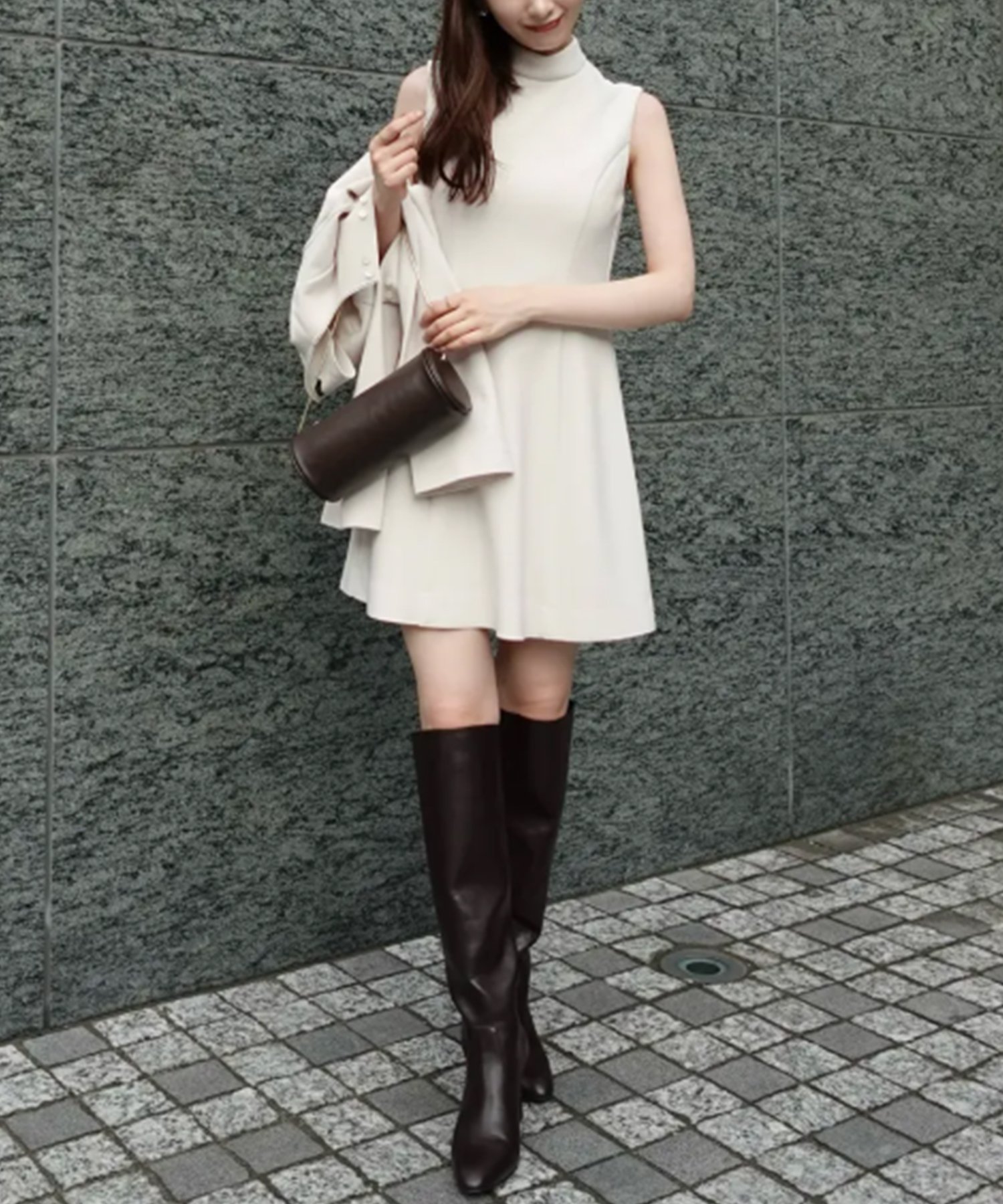 【アニュアンス/anuans】のカットジョーゼットミニワンピース インテリア・キッズ・メンズ・レディースファッション・服の通販 founy(ファニー) ファッション Fashion レディースファッション Fashion for Women ワンピース Dresses おすすめ Recommended / Our Picks クラシカル Classical, Vintage-Inspired ジョーゼット Georgette, Semi-Sheer Fabric ハイネック High Neck, Mock Neck ECRU|ID: prp329100004798889 ipo3291000000034930504