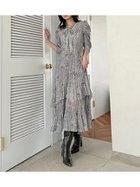 【スナイデル/SNIDEL】のSustainableプリーツプリントワンピース GRY[006]|ID: prp329100004798895 ipo3291000000035048688