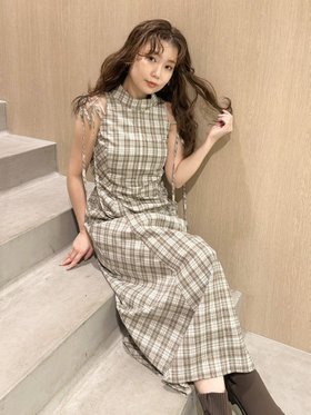 【リリーブラウン/Lily Brown】のアメスリチェックワンピース 人気、トレンドファッション・服の通販 founy(ファニー) ファッション Fashion レディースファッション Fashion for Women ワンピース Dresses アメリカン American Style コンパクト Compact, Small Size スマート Smart, Elegant スリーブ Sleeve, Long Sleeve / Short Sleeve トレンド Trend, Trending Now リボン Ribbon, Bow ロング Long, Long-Length |ID:prp329100004798898