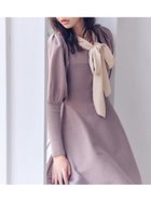 【リリーブラウン/Lily Brown】のボウタイリボンニットワンピース MOC[056]|ID: prp329100004798918 ipo3291000000034818775