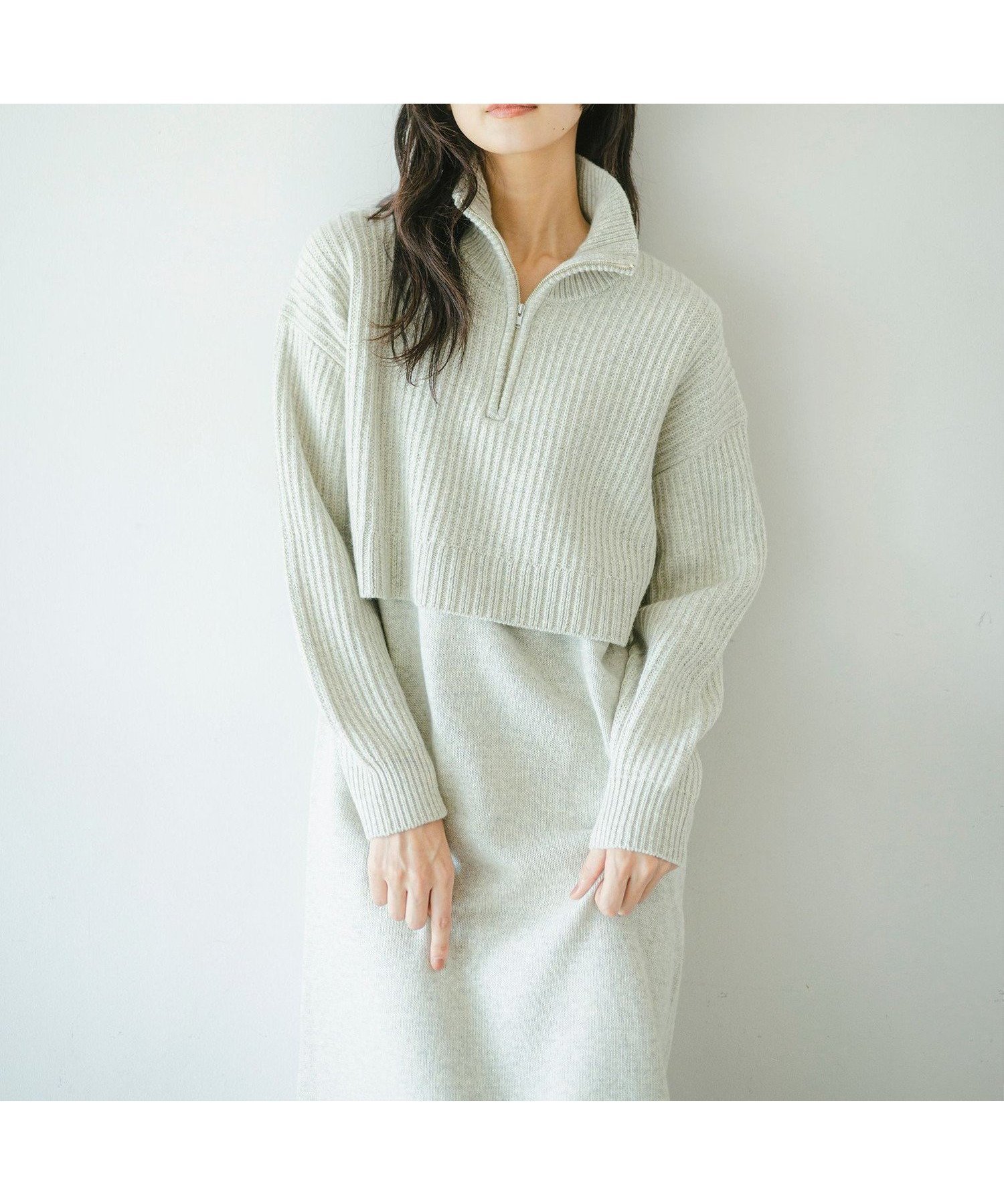 【ビーミングライフストアバイビームス/B:MING LIFE STORE by BEAMS】のレイヤード風 ニット ワンピース 人気、トレンドファッション・服の通販 founy(ファニー) ファッション Fashion レディースファッション Fashion for Women ワンピース Dresses ニットワンピース Knit Dresses インナー Innerwear ジップ Zip, Zipper タートルネック Turtleneck, High Neck トレンド Trend, Trending Now リラックス Relax, Relaxed Fit 再入荷 Restock / Back in Stock おすすめ Recommended / Our Picks other-1|ID: prp329100004798920 ipo3291000000034883665