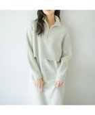 【ビーミングライフストアバイビームス/B:MING LIFE STORE by BEAMS】のレイヤード風 ニット ワンピース 人気、トレンドファッション・服の通販 founy(ファニー) ファッション Fashion レディースファッション Fashion for Women ワンピース Dresses ニットワンピース Knit Dresses インナー Innerwear ジップ Zip, Zipper タートルネック Turtleneck, High Neck トレンド Trend, Trending Now リラックス Relax, Relaxed Fit 再入荷 Restock / Back in Stock おすすめ Recommended / Our Picks thumbnail IVORY|ID: prp329100004798920 ipo3291000000034883667