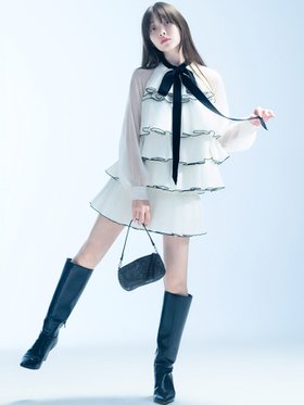 【スナイデル/SNIDEL】 ティアードラッフルミニドレス人気、トレンドファッション・服の通販 founy(ファニー) ファッション Fashion レディースファッション Fashion for Women ワンピース Dresses フォーマル・パーティードレス・結婚式用ドレス Elegant & Casual Dresses エレガント 上品 Elegant オケージョン Occasion Wear カフス Cuff Design シアー Sheer, See-Through ショート Short, Short Length スペシャル Special, Limited Edition スマート Smart, Elegant スリット Slit, Slit Detail ドッキング Docking, Mixed Material ドット Polka Dot, Dot Pattern ベルベット Velvet, Velvety ベロア Velour, Soft Velvet ラッフル Ruffle, Frill リボン Ribbon, Bow おすすめ Recommended / Our Picks |ID:prp329100004798934