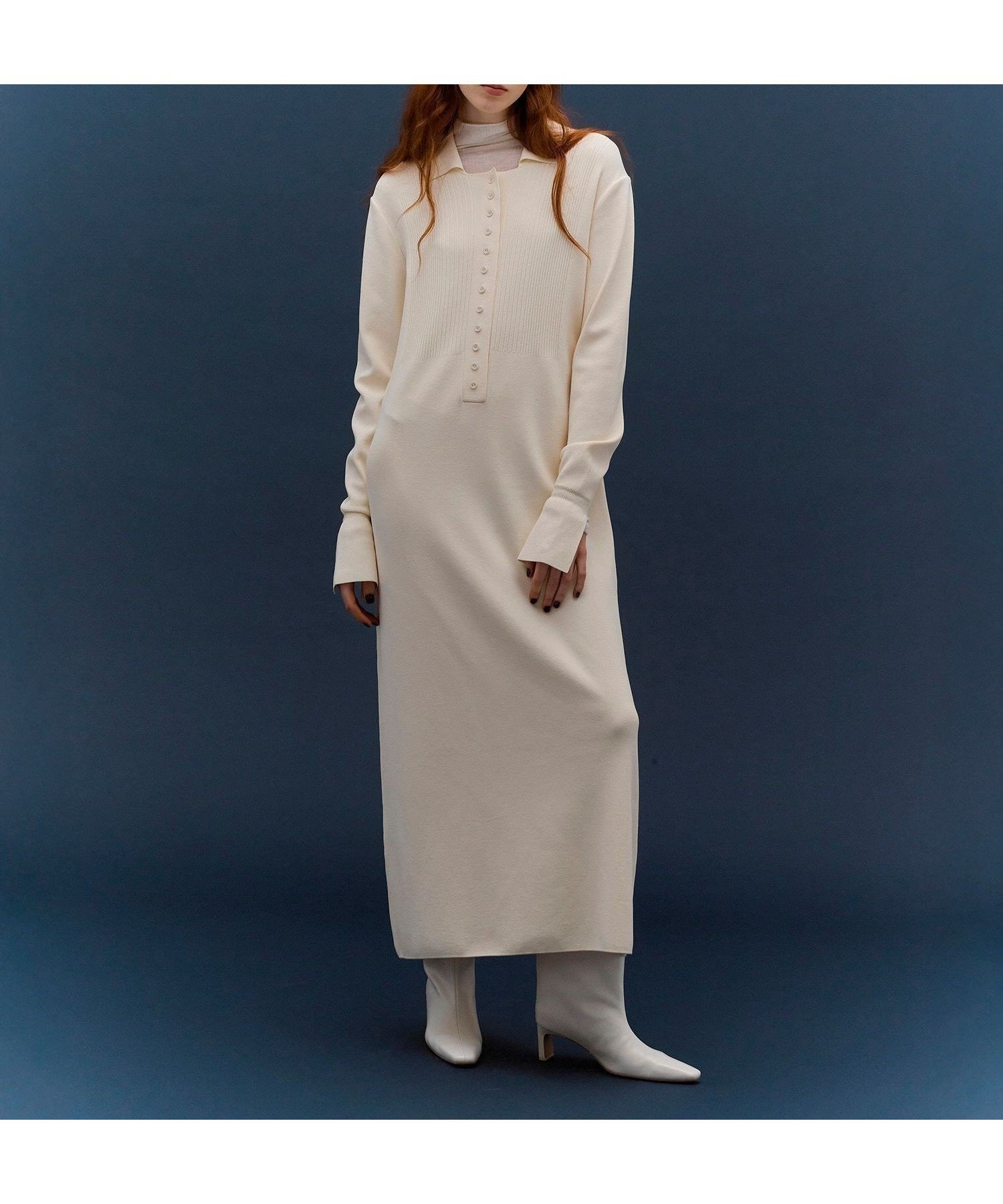 【アダム エ ロペ/ADAM ET ROPE'】の【洗える】ボタンニットポロワンピース インテリア・キッズ・メンズ・レディースファッション・服の通販 founy(ファニー) 　ファッション　Fashion　レディースファッション　Fashion for Women　ワンピース　Dresses　洗える　Machine Washable　ジャケット　Jacket, Outerwear　ストレート　Straight, Straight Cut　スニーカー　Sneakers, Trainers　スリット　Slit, Slit Detail　ダウン　Down, Puffer　ポケット　Pocket, Pocket Detail　冬　Winter / This Winter　A/W・秋冬　Autumn/Winter　エレガント 上品　Elegant　2025年　2025　2025-2026秋冬・A/W　Autumn/Winter 2025–26 AW25–26　オフホワイト(15)|ID: prp329100004798940 ipo3291000000034939015