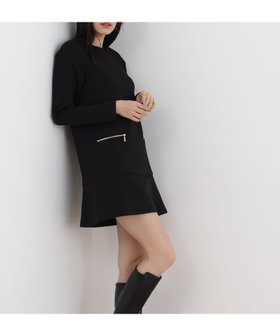 【ピンキーアンドダイアン/Pinky&Dianne】のダンボールニットミニワンピース 人気、トレンドファッション・服の通販 founy(ファニー) ファッション Fashion レディースファッション Fashion for Women ワンピース Dresses スタンダード Standard, Basic ストレッチ Stretch, Stretchy Fabric ドロップ Drop Shoulder, Dropped Style フェミニン Feminine, Girly フレア Flare, Flared |ID:prp329100004798942