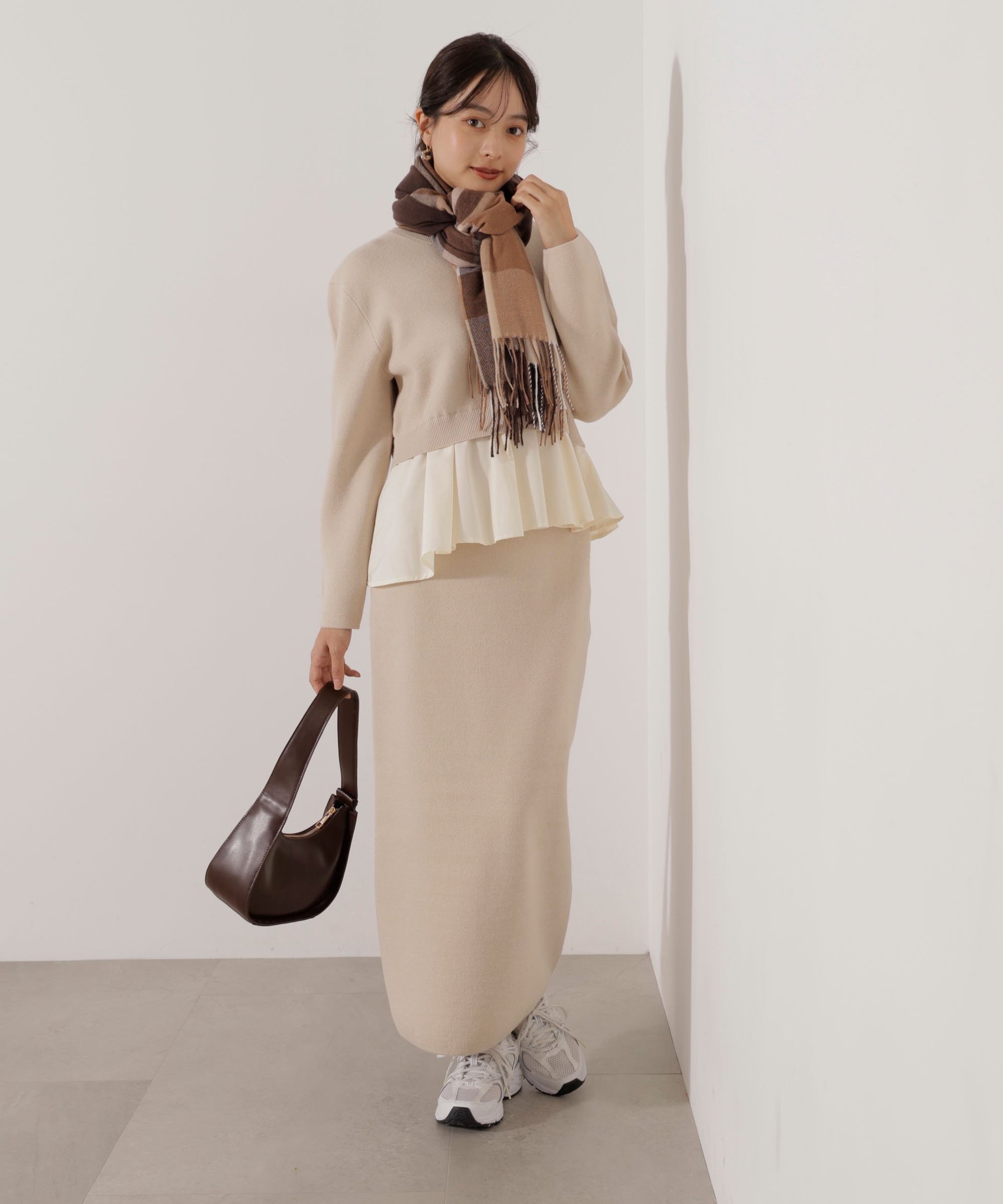 【プロポーション ボディドレッシング/PROPORTION BODY DRESSING】のウォッシャブル ランダムヘムペプラムニットSETUP 25AW インテリア・キッズ・メンズ・レディースファッション・服の通販 founy(ファニー) ファッション Fashion レディースファッション Fashion for Women トップス・カットソー Cut & Sew Tops ニット Knit Tops & Sweaters 2025年 2025 2025-2026秋冬・A/W Autumn/Winter 2025–26 AW25–26 イレギュラーヘム Irregular Hem ウォッシャブル Machine Washable ウォーム Warm Fabric スタイリッシュ Stylish, Fashionable セットアップ Set-Up, Coordinated Outfit ペプラム Peplum, Flared Hem アイボリー×エクリュ2|ID: prp329100004798961 ipo3291000000034819053