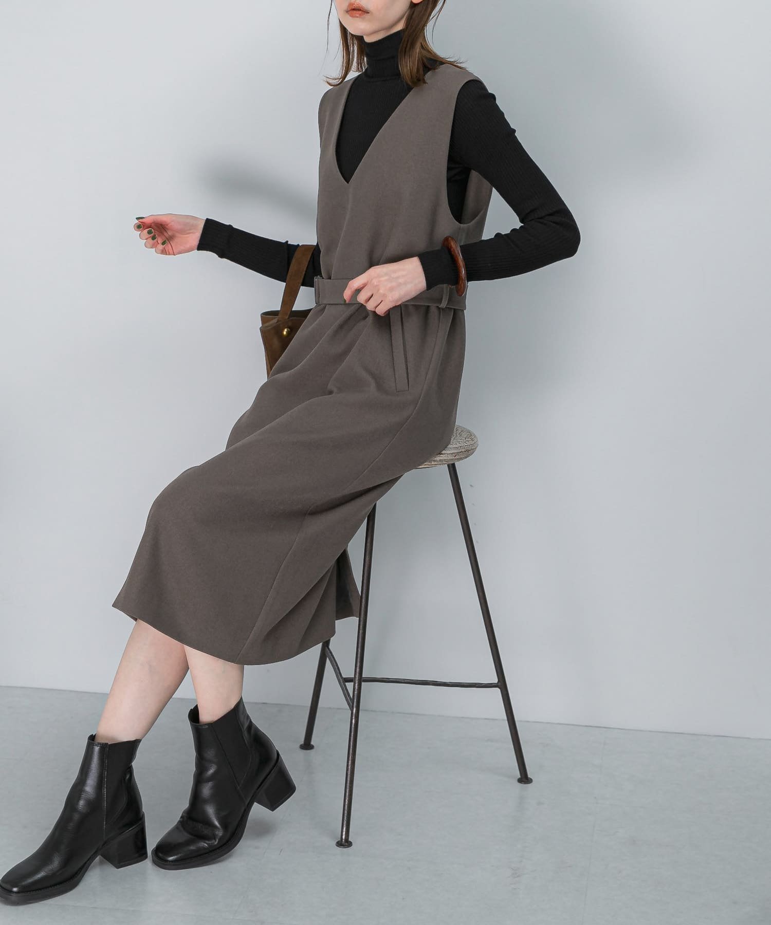 【アーバンリサーチ ロッソ/URBAN RESEARCH ROSSO】の『UR TECH』 ジャンパーワンピース インテリア・キッズ・メンズ・レディースファッション・服の通販 founy(ファニー) ファッション Fashion レディースファッション Fashion for Women ワンピース Dresses 2025年 2025 2025-2026秋冬・A/W Autumn/Winter 2025–26 AW25–26 冬 Winter / This Winter インナー Innerwear シンプル Simple, Minimal ストレート Straight, Straight Cut A/W・秋冬 Autumn/Winter MOCHA|ID: prp329100004798977 ipo3291000000034951304