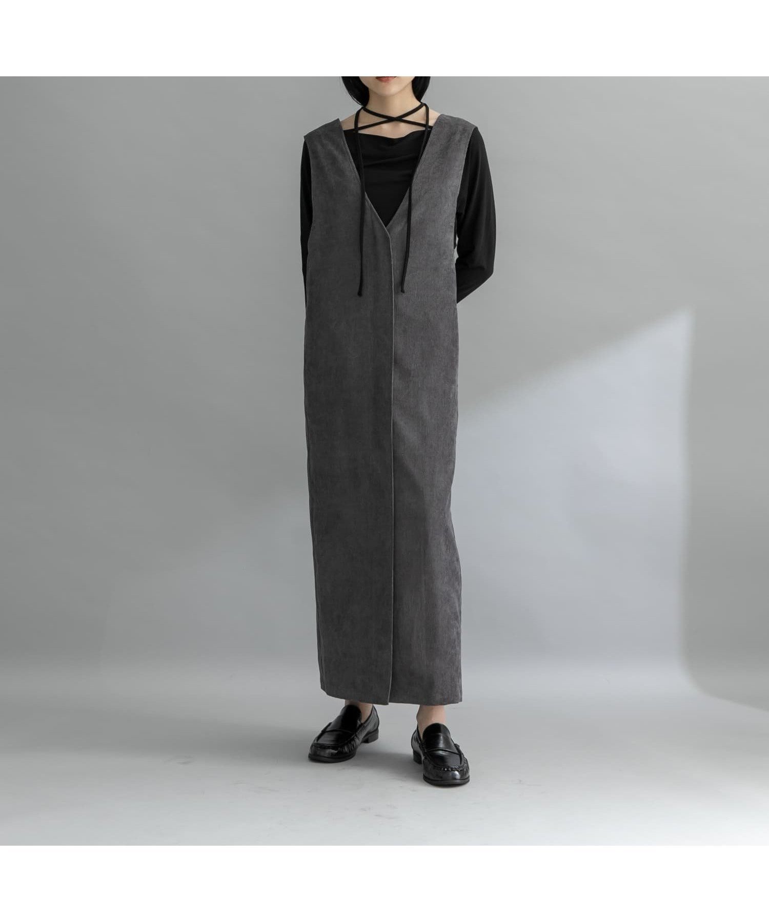 【ケービーエフ/KBF / URBAN RESEARCH】の『WEB限定』コーデュロイクロスジャンパースカート インテリア・キッズ・メンズ・レディースファッション・服の通販 founy(ファニー) 　ファッション　Fashion　レディースファッション　Fashion for Women　スカート　Skirts　2025年　2025　2025-2026秋冬・A/W　Autumn/Winter 2025–26 AW25–26　冬　Winter / This Winter　コーデュロイ　Corduroy, Cord Fabric　ヴィンテージ　Vintage Style　A/W・秋冬　Autumn/Winter　グレー|ID: prp329100004798998 ipo3291000000034907303