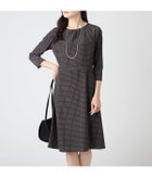 【ニューヨーカー/NEWYORKER】のジオメトリックプリント 7分袖ワンピース 人気、トレンドファッション・服の通販 founy(ファニー) ファッション Fashion レディースファッション Fashion for Women ワンピース Dresses 春 Spring カーディガン Cardigan, Knitwear ギャザー Gathered, Ruffled サテン Satin, Glossy Fabric シンプル Simple, Minimal ジャケット Jacket, Outerwear ポケット Pocket, Pocket Detail モダン Modern, Contemporary ロング Long, Long-Length S/S・春夏 SS, Spring/Summer, Warm Season 夏 Summer ビジネス 仕事 通勤 Business / Work / Commuting thumbnail ブラック|ID: prp329100004799024 ipo3291000000034819380