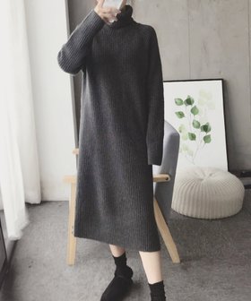 【アミュレット/Amulet】の【Amulet】ハイネックニットワンピース 人気、トレンドファッション・服の通販 founy(ファニー) ファッション Fashion レディースファッション Fashion for Women ワンピース Dresses ニットワンピース Knit Dresses シンプル Simple, Minimal ダウン Down, Puffer ハイネック High Neck, Mock Neck ベスト Vest, Waistcoat |ID:prp329100004799038