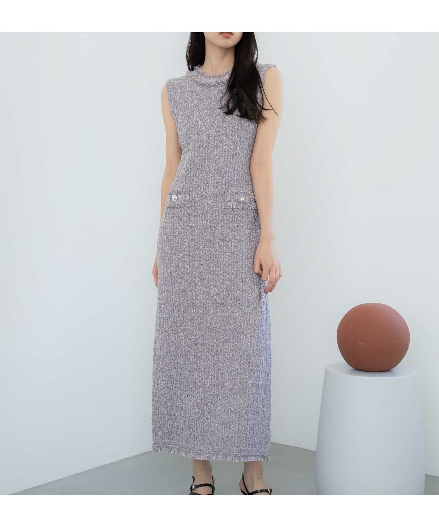 【ノエラ/Noela】のツイードニットワンピース インテリア・キッズ・メンズ・レディースファッション・服の通販 founy(ファニー) ファッション Fashion レディースファッション Fashion for Women ワンピース Dresses ニットワンピース Knit Dresses おすすめ Recommended / Our Picks クラシカル Classical, Vintage-Inspired ジャケット Jacket, Outerwear セットアップ Set-Up, Coordinated Outfit ツイード Twill, Twill Weave フロント Front, Front Design ポケット Pocket, Pocket Detail エレガント 上品 Elegant ラベンダー|ID: prp329100004799040 ipo3291000000034819461