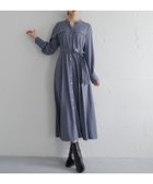 【アンデミュウ/Andemiu】の【WEB限定】キンボタンサファリワンピース 人気、トレンドファッション・服の通販 founy(ファニー) ファッション Fashion レディースファッション Fashion for Women ワンピース Dresses エレガント 上品 Elegant スキッパー Skipper, Open Collar タイツ Tights, Legwear フレア Flare, Flared ポケット Pocket, Pocket Detail ロング Long, Long-Length A/W・秋冬 Autumn/Winter thumbnail ブルーグレー|ID: prp329100004799042 ipo3291000000034939175