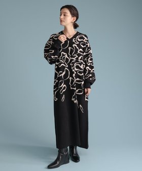 【バブ ブージュルード/Bab Bou Jeloud】の袋ジャガード柄マキシワンピース 人気、トレンドファッション・服の通販 founy(ファニー) ファッション Fashion レディースファッション Fashion for Women ワンピース Dresses マキシ丈ワンピース・ロングドレス Maxi Dresses / Long One-Pieces バランス Balance, Style Balance マキシ Maxi, Full Length ロング Long, Long-Length 再入荷 Restock / Back in Stock |ID:prp329100004799078