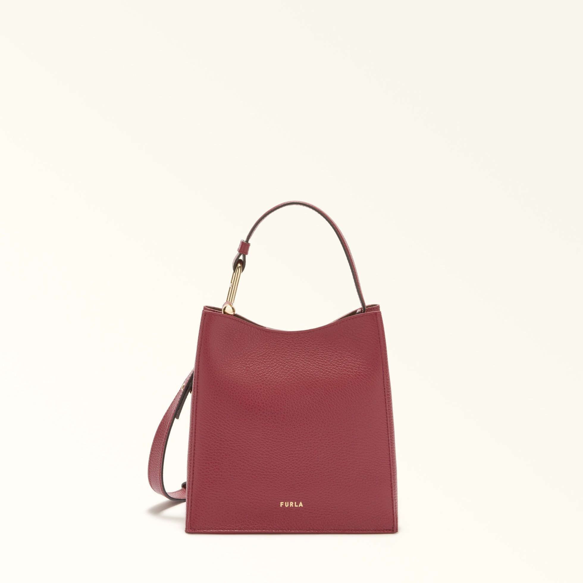 【フルラ/FURLA】の【公式】フルラ ヌヴォラミニバケットバッグ インテリア・キッズ・メンズ・レディースファッション・服の通販 founy(ファニー) 　ファッション　Fashion　レディースファッション　Fashion for Women　バッグ　Bags　エレガント 上品　Elegant　シンプル　Simple, Minimal　ポケット　Pocket, Pocket Detail　マグネット　Magnet, Magnetic Closure　ラウンド　Round, Round Neck　軽量　Lightweight, Ultra Light　RUBINO|ID: prp329100004799102 ipo3291000000035137824