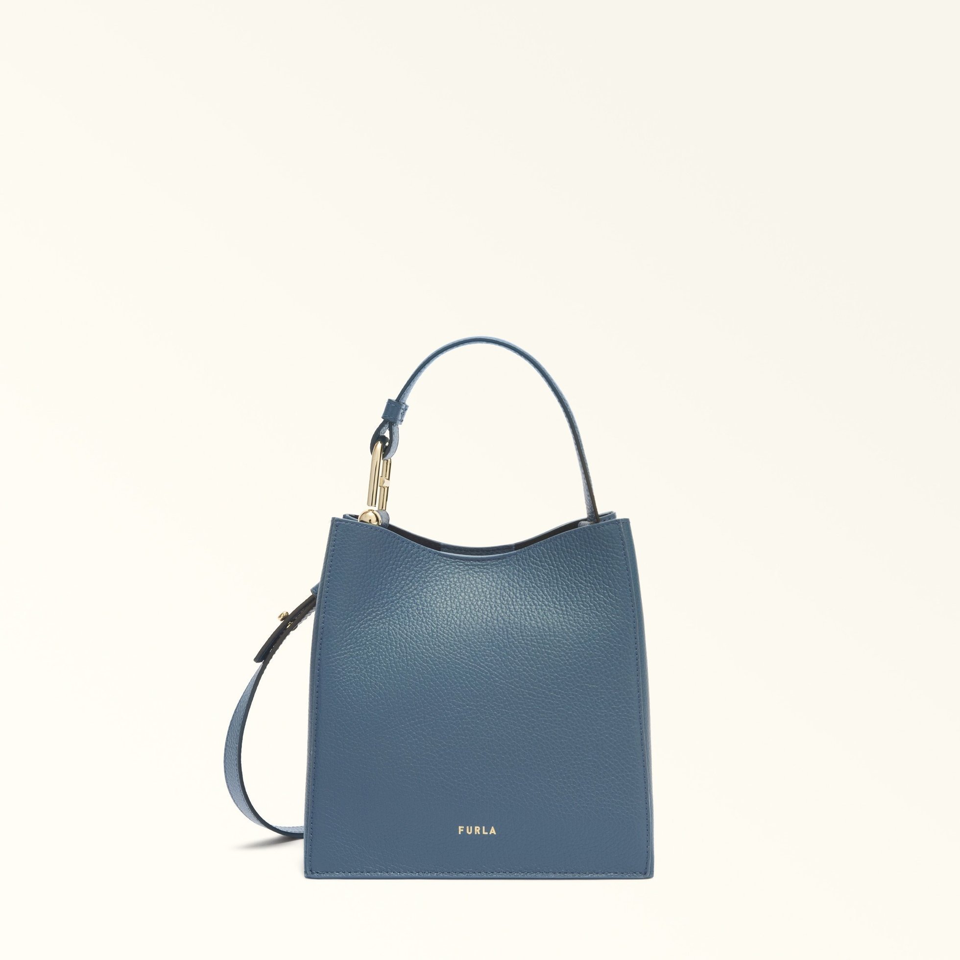 【フルラ/FURLA】の【公式】フルラ ヌヴォラミニバケットバッグ インテリア・キッズ・メンズ・レディースファッション・服の通販 founy(ファニー) 　ファッション　Fashion　レディースファッション　Fashion for Women　バッグ　Bags　エレガント 上品　Elegant　シンプル　Simple, Minimal　ポケット　Pocket, Pocket Detail　マグネット　Magnet, Magnetic Closure　ラウンド　Round, Round Neck　軽量　Lightweight, Ultra Light　GRIGIO BLU|ID: prp329100004799102 ipo3291000000035137826