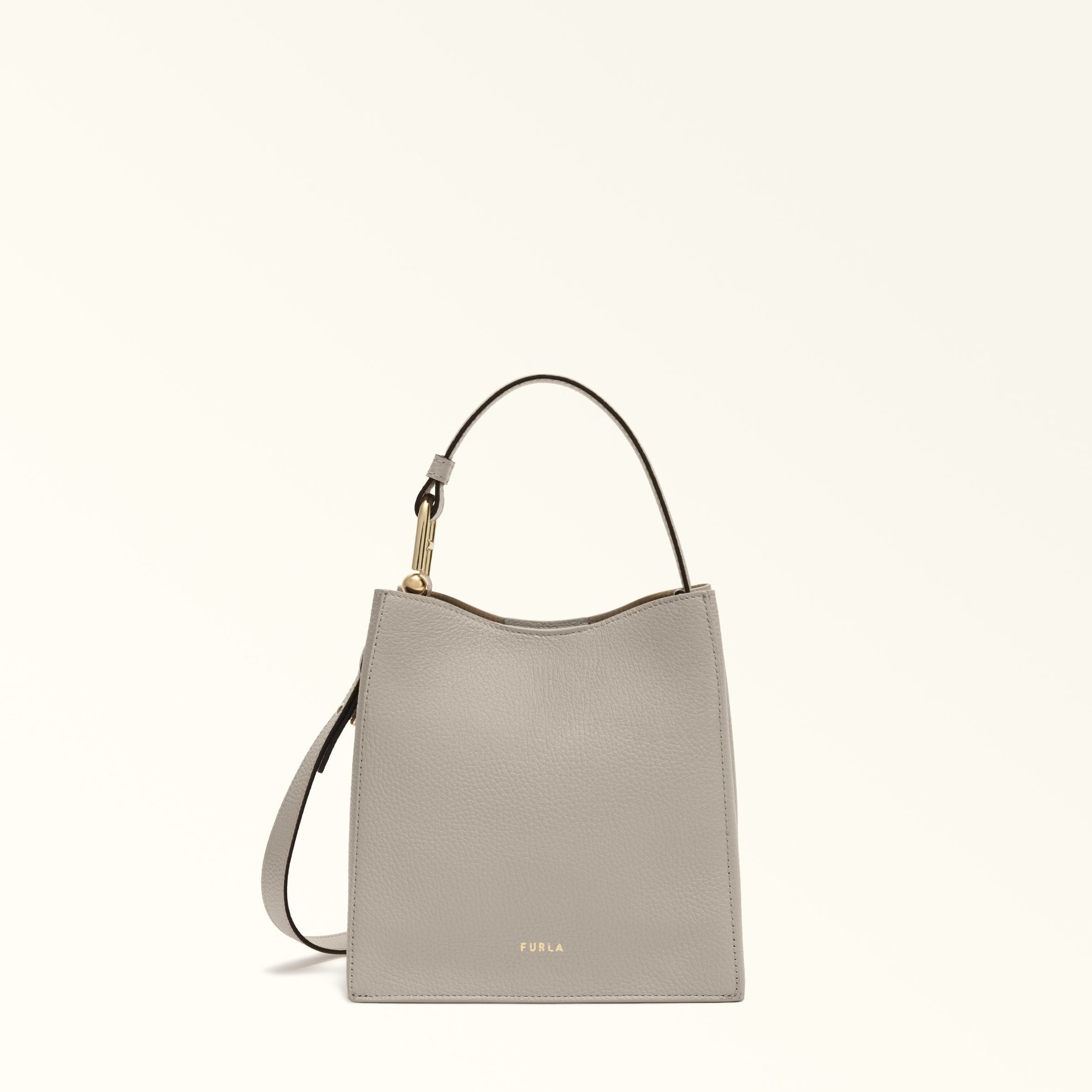 【フルラ/FURLA】の【公式】フルラ ヌヴォラミニバケットバッグ インテリア・キッズ・メンズ・レディースファッション・服の通販 founy(ファニー) 　ファッション　Fashion　レディースファッション　Fashion for Women　バッグ　Bags　エレガント 上品　Elegant　シンプル　Simple, Minimal　ポケット　Pocket, Pocket Detail　マグネット　Magnet, Magnetic Closure　ラウンド　Round, Round Neck　軽量　Lightweight, Ultra Light　VANIGLIA|ID: prp329100004799102 ipo3291000000035137829