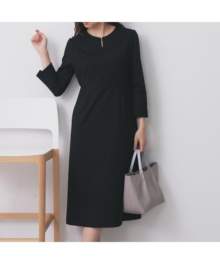 【インデックス/INDEX】のストレッチキーネックワンピース【洗濯機OK/イージーアイロン】 人気、トレンドファッション・服の通販 founy(ファニー) 　ファッション　Fashion　レディースファッション　Fashion for Women　ワンピース　Dresses　アクセサリー　Fashion Accessories　シンプル　Simple, Minimal　ジャケット　Jacket, Outerwear　ストレッチ　Stretch, Stretchy Fabric　スマート　Smart, Elegant　セットアップ　Set-Up, Coordinated Outfit　ポケット　Pocket, Pocket Detail　エレガント 上品　Elegant　結婚式　Wedding　ビジネス 仕事 通勤　Business / Work / Commuting　 other-1|ID: prp329100004799114 ipo3291000000034896809