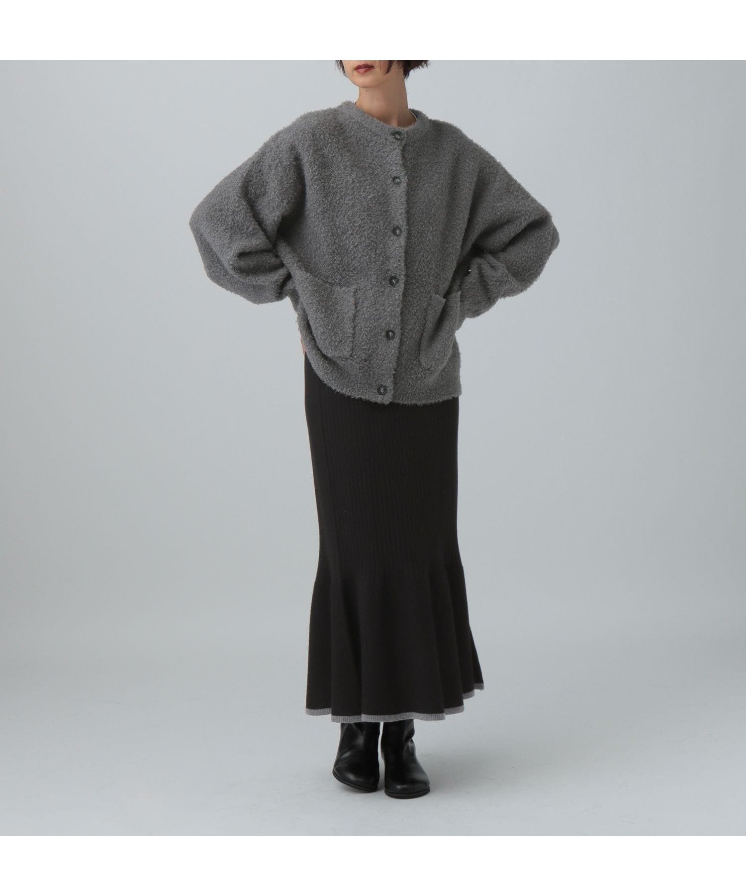 【レプシィム ローリーズファーム/LEPSIM LOWRYS FARM】のポケカーディガン*フレアスカート《2点セット》 インテリア・キッズ・メンズ・レディースファッション・服の通販 founy(ファニー) ファッション Fashion レディースファッション Fashion for Women スカート Skirts Aライン・フレアスカート A-Line & Flared Skirts カーディガン Cardigan, Knitwear スニーカー Sneakers, Trainers フレア Flare, Flared ポケット Pocket, Pocket Detail チャコール18|ID: prp329100004799151 ipo3291000000034820120