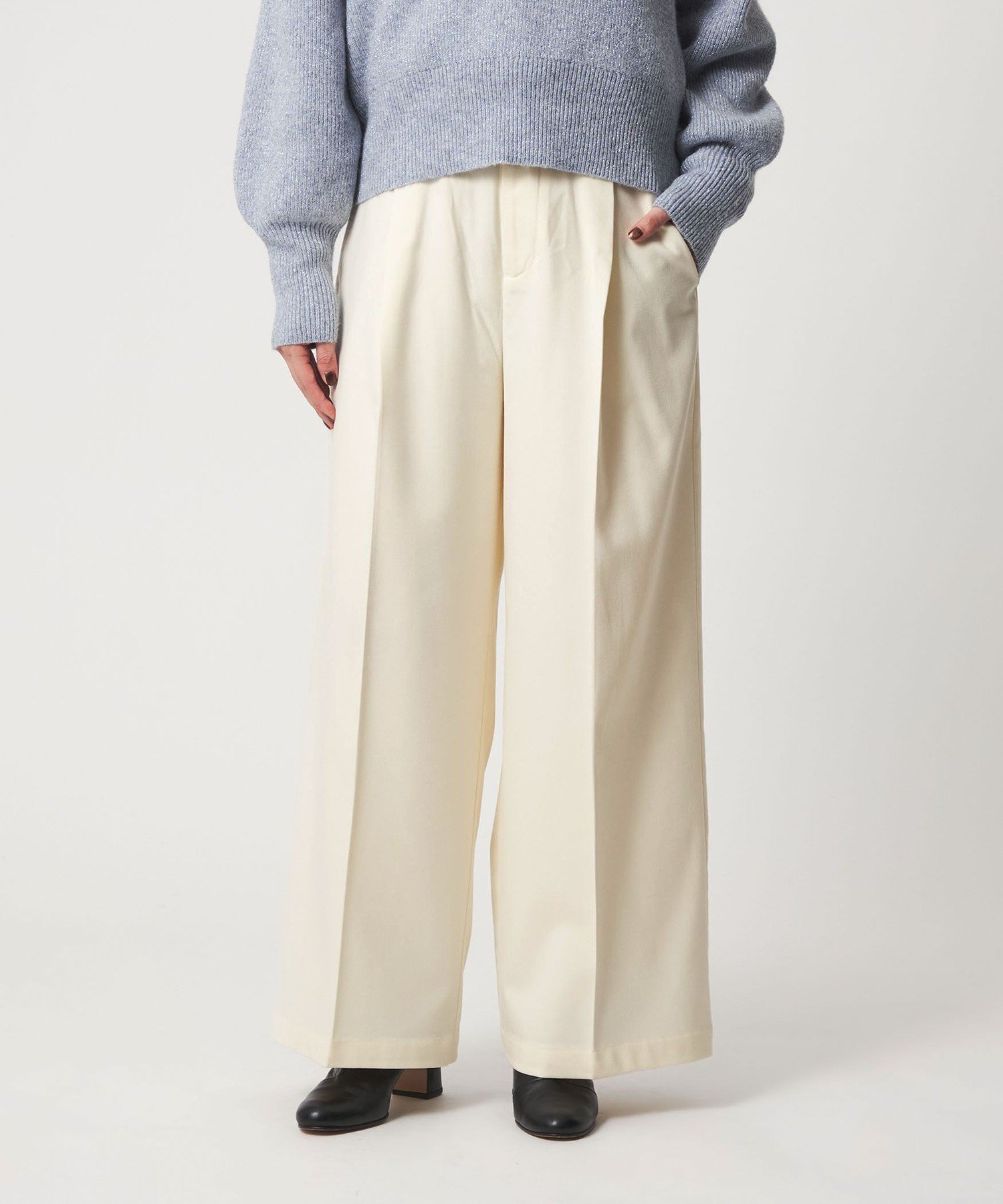 【ユナイテッドアローズ/UNITED ARROWS】の裏起毛 タックワイドパンツ-ウォッシャブル- A DAY IN THE LIFE インテリア・キッズ・メンズ・レディースファッション・服の通販 founy(ファニー) ファッション Fashion レディースファッション Fashion for Women パンツ Pants & Trousers ウォッシャブル Machine Washable センター Center, Center Line タイトスカート Pencil Skirt, Tight Skirt チェック Check, Plaid, Tartan トレンド Trend, Trending Now バランス Balance, Style Balance ワイド Wide, Wide Fit アウトレット Outlet / Clearance おすすめ Recommended / Our Picks ビジネス 仕事 通勤 Business / Work / Commuting OFF WHITE|ID: prp329100004799155 ipo3291000000034880638