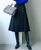 【アンタイトル/UNTITLED】の【ウール100%/ミモレ丈】ミルドスムースフレアスカート 人気、トレンドファッション・服の通販 founy(ファニー) ファッション Fashion レディースファッション Fashion for Women スカート Skirts Aライン・フレアスカート A-Line & Flared Skirts アクセサリー Fashion Accessories ショート Short, Short Length スマート Smart, Elegant フレア Flare, Flared フロント Front, Front Design ポケット Pocket, Pocket Detail 別注 Limited Edition, Custom Order ラップ Wrap, Wrap Design 冬 Winter / This Winter おすすめ Recommended / Our Picks thumbnail ブラック|ID: prp329100004799166 ipo3291000000034820208